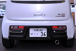 レッドバー クリヤタイプ装着画像