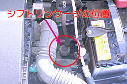 シフトリンケージのサイズ